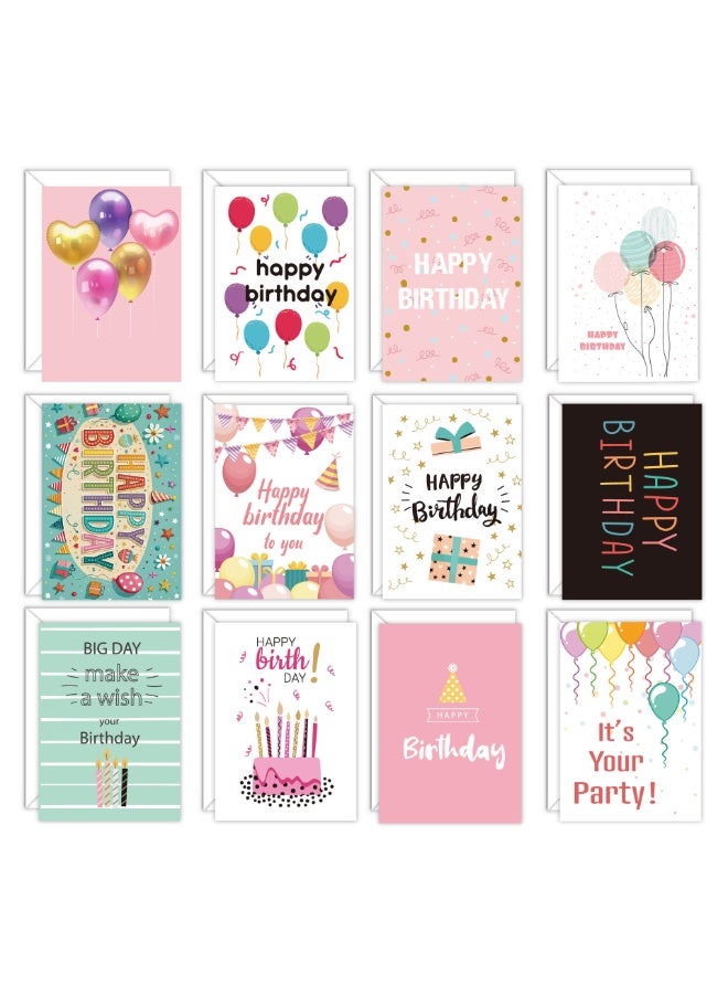 Capstro Birthday Greeting Cards Set – Cards with Envelopes for Handwritten Messages, Celebrations & Creative Gifting | Party & Craft Card Collection – Playful Design Style - Image 1